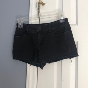 Black Denim Shorts